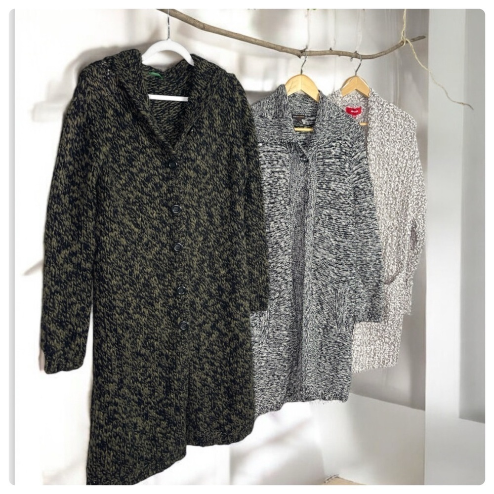 Chunky Knit Cardigans 3 pieces Size S
